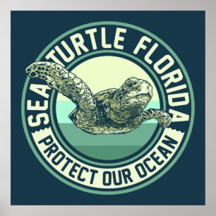 Poster Protection contre les tortues marines