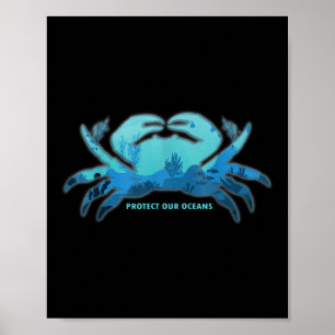 Poster Protection De l'environnement contre le crabe, pro