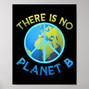 Poster Protection de l'environnement, Paix Terre, Il N'Y