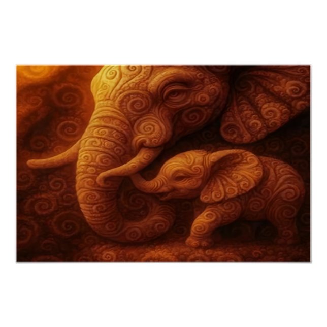 Poster Protective Elephant  (Devant)