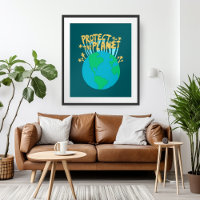 PROTÉGER LA PLANÈTE SAUVER EARTH Eco Green Art