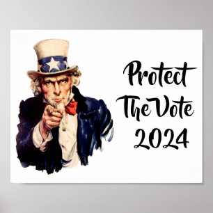 Poster Protéger L'Affiche Du Vote 2024