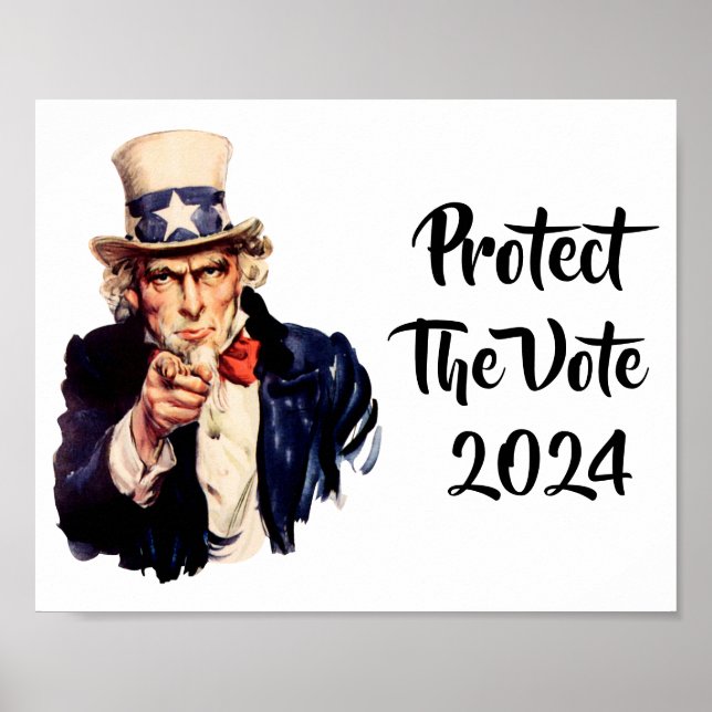 Poster Protéger L'Affiche Du Vote 2024 (Devant)
