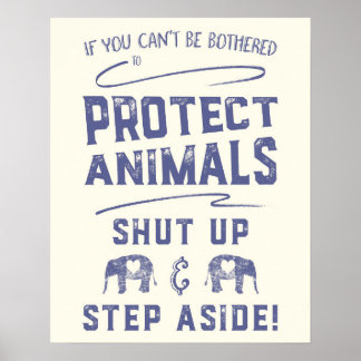 Poster Protéger les animaux