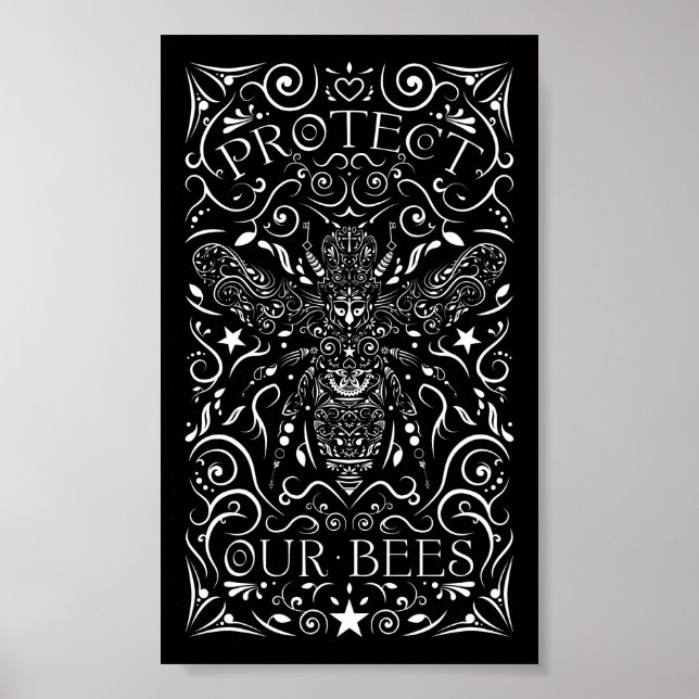 Poster protéger nos abeilles (Devant)