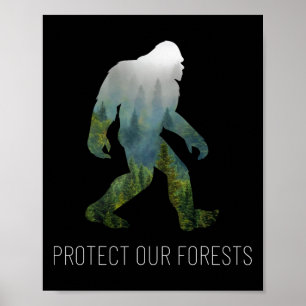 Poster Protéger nos forêts Jour des terres de pieds d'ail