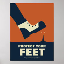 Protégez vos pieds Rétro sécurité au travail