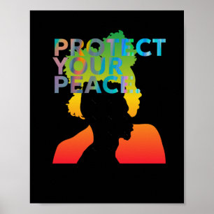 Poster Protégez votre Sticker Peace