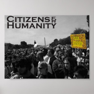 Poster Protestation du Darfour