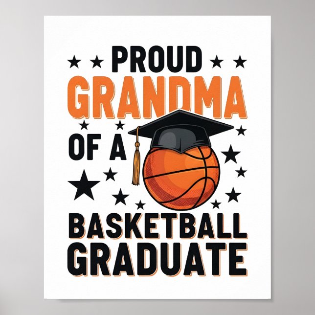 Poster Proud Grandma of a 2026 Football Senior Class Post (Devant)