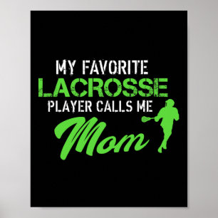 Poster Proud Lacrosse Maman Goalie Joueur favori Graphiqu