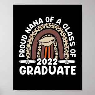 Poster Proud Nana Of A Class Of 2022 Graduate Leopard