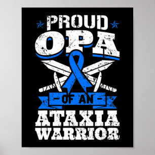 Poster Proud Papy Of An Ataxia Warrior Dystaxia Awareness