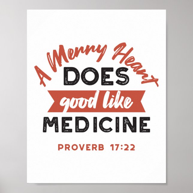 Poster Proverbe 17 Citation Verse De La Bible (Devant)