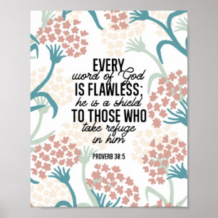 Poster Proverbe 30:5 Verset biblique