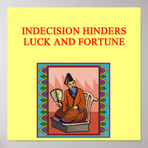 Poster proverbe chinois sage