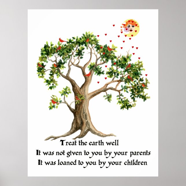 Poster Proverbe de la nature kenyane (Devant)