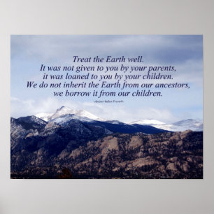 Poster Proverbe indien