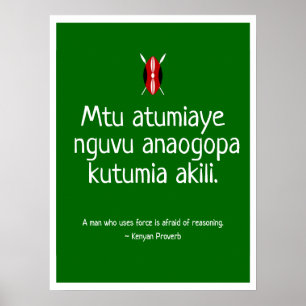 Poster Proverbe kenyan