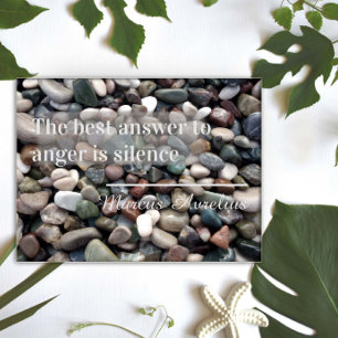 Poster Proverbe La meilleure réponse est l'affiche du sil