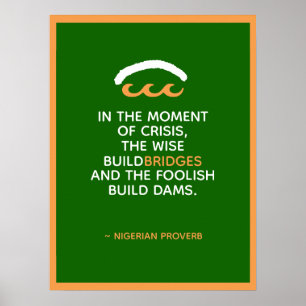 Poster Proverbe nigérian