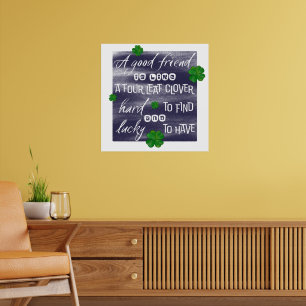 Poster Proverbe sur l’amitié-Proverbe d'amitié