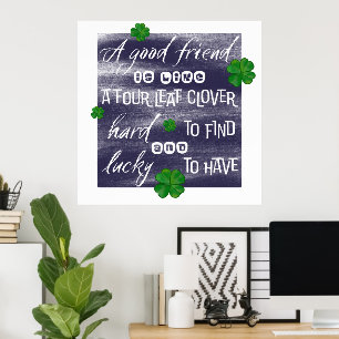 Poster Proverbe sur l’amitié-Proverbe d'amitié