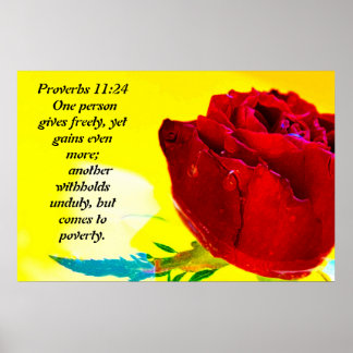 Poster Proverbes 11:24