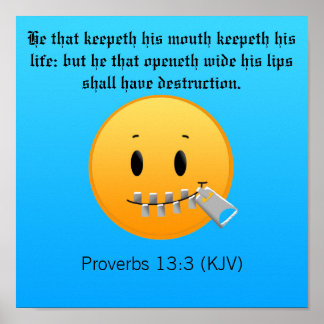 Poster Proverbes 13:3