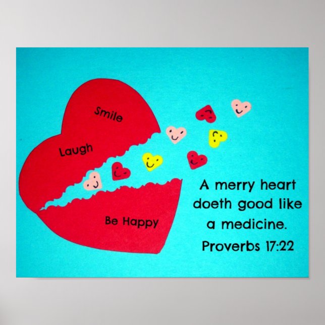 Poster Proverbes 17:22 (Devant)
