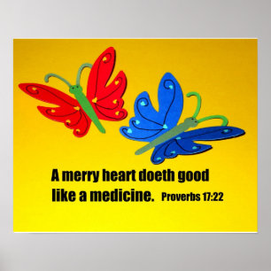 Poster Proverbes 17:22