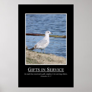 Poster Proverbes 19:17 - Utilisez vos cadeaux pour servir