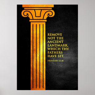Poster Proverbes 22:28 Verse de la Bible