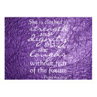 Proverbes 31:25 verset de la bible