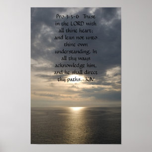 Poster Proverbes 3:5-6