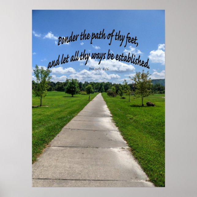 Poster Proverbes 4:26 (Devant)