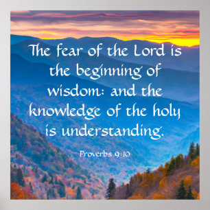 Poster Proverbes 9:10