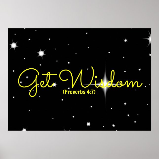 Poster Proverbes verset biblique Devenir large (Devant)