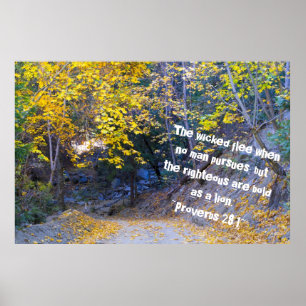 Poster Proverbs 28:1