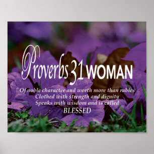 Poster PROVERBS 31 FEMME Inspirationnel chrétien