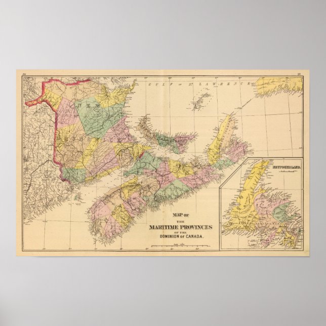 Poster Provinces maritimes (Devant)