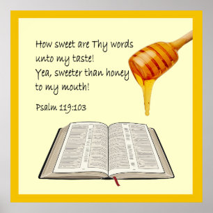 Poster Psalm 119:103 