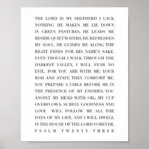 Poster Psalm 23
