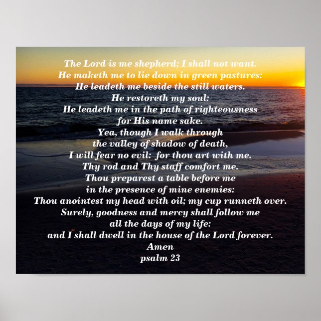 POSTER PSALM 23 (Devant)