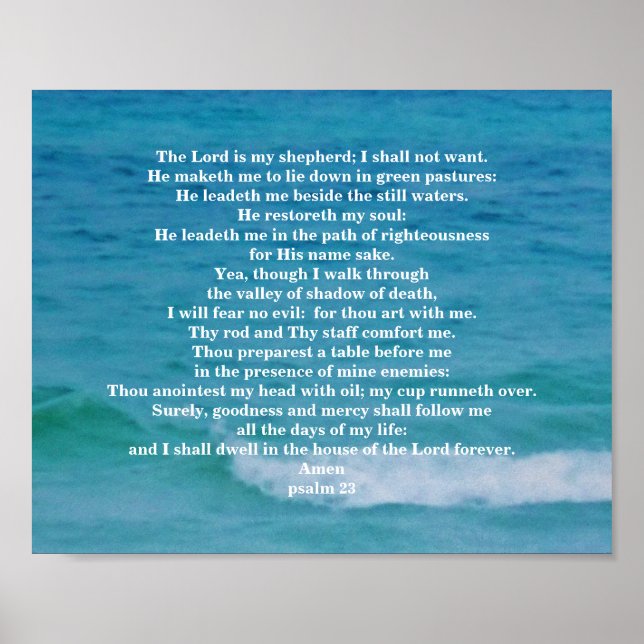 POSTER PSALM 23 (Devant)