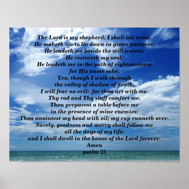 POSTER PSALM 23 (Devant)
