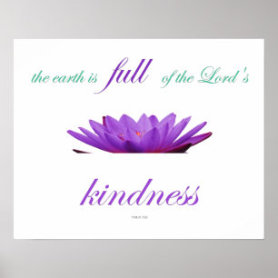 Poster Psalm-33, The Earth is Full of the Lord's Kindness