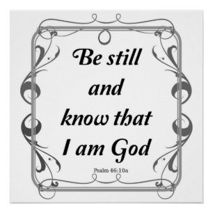 POSTER PSALM 46-10