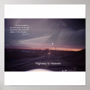 Poster Psalm 91 Autoroute vers le Ciel