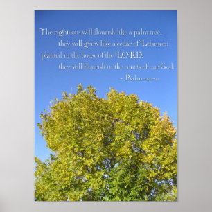 Poster Psalm 92 Blue Sky